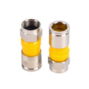 10pcs RG6 F Type Compression 2.8cm Snap Seal Plug Connector  Waterproof  OZ