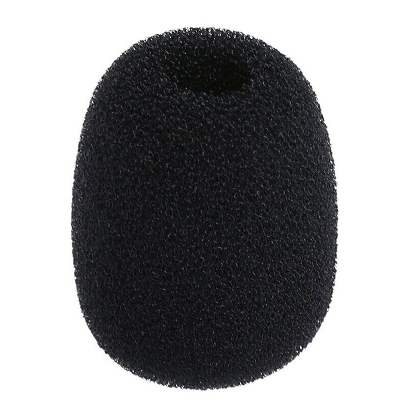 20Pcs Microphone Headset Mic Cover Windscreen Black
