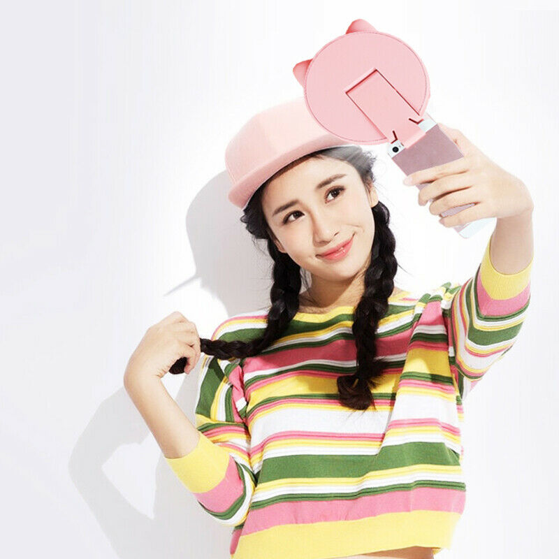 Portable Led Lighted Makeup Mirror Vanity Compact Women Pocket Mirrors Vani P7C7