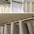 18 Piece Set Rustproof Shower Curtain Rings Hooks for Bathroom Shower Rod