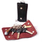 Black Car Key Chain Faux Leather Holder Case Bag Purse Pouch   Z