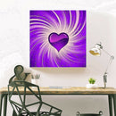 Purple Heart Full Round Drill Diamond Painting 5D DIY Canvas Wall Art Decor A