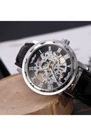 Winner Classic Skeleton Dial Hand Winding Mechanical Sport Army Watch for M