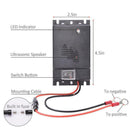 Ultrasonic Mouse Repeller Car Vehicle Rat Rodent Pest Animal Deterrent Blac F1F3