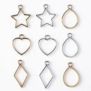 40pcs Heart/ Star /Drop/ Rhombus Charms Acrylic Pendant DIY Jewelry Findings