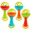 Fun games baby soft rubber teether rattle rod multi-functional baby rattle  G2F8