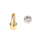 10X Earphone MMCX Female Crimp Connector Socket & Screw  Straight Copper