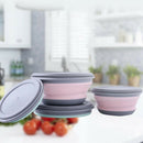 3Pcs/Set Bowl Sets Silicone Folding Lunch Box Folding Bowl Portable Silicon
