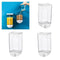 3pcs Wall Mounted Dry Nuts Grain Food Dispenser Food-grade Storage Jar 1500ml