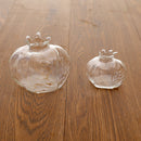 2x Pomegranate Shape Tabletop Glass Planter Flower Vase Decorative Glass Bottles