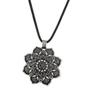 Yoga Lotus Mandala Necklace Tibetan Buddhist Protection Pendant