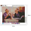 5D DIY Full Drill Diamond Painting Happy Old Lovers Cross Stitch Embroidery