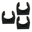3pcs Black Nylon Clips Boat Paddle Stowing Tube Holder Storage Bracket 1-1/4in