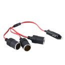12v 24v Power Charger Adapter 1 to 3 Car Cigarette Lighter 3-Way Splitter F