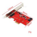 1X(M.2 Pci-E Ssd To Pci-E 3.0 X1 And M.2 Sata Ssd To Sata Iii Adapter Card