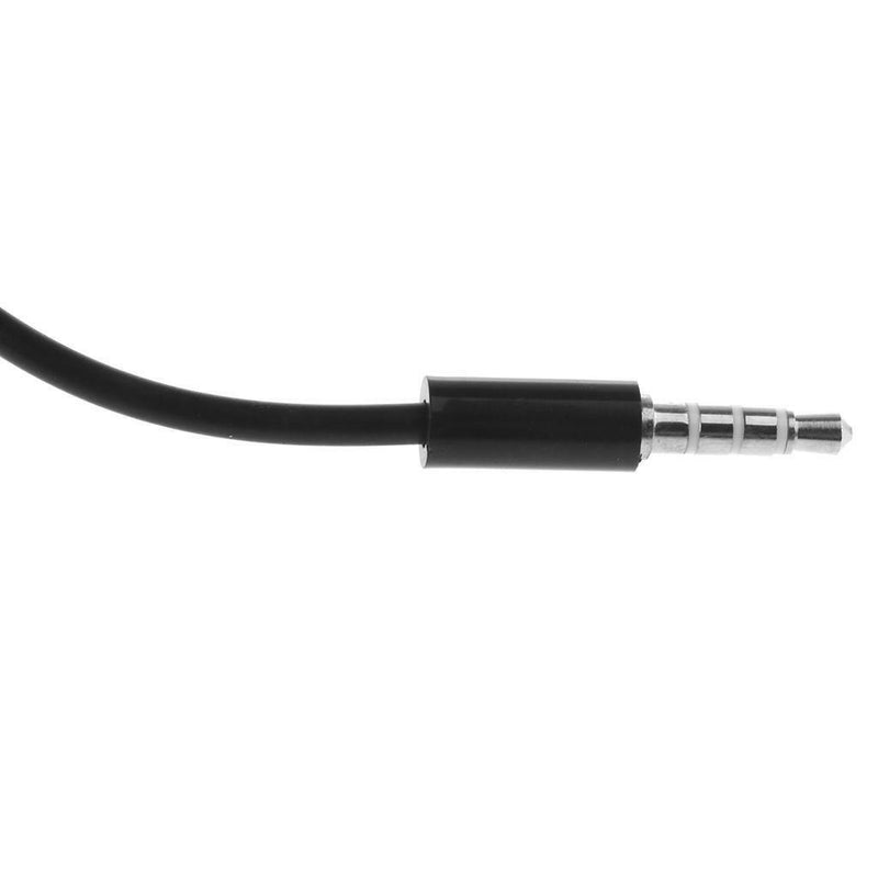 2pcs 3.5mm Audio Splitter Connector 4 Pole TRRS Male to TRRS Female Port
