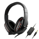 3.5mm Wired Gaming Headset Headphone Mic for PS4 PC Laptop Smartphone Red