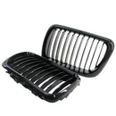1 Pair Front Kidney Grille Grill For BMW E36 3 Series 4dr Sedan Glossy Black