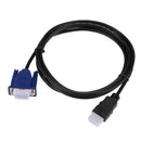 HDMI Male to VGA Male Transfer Wire HDTV Converter Adapter Aux Cable(1.8m)