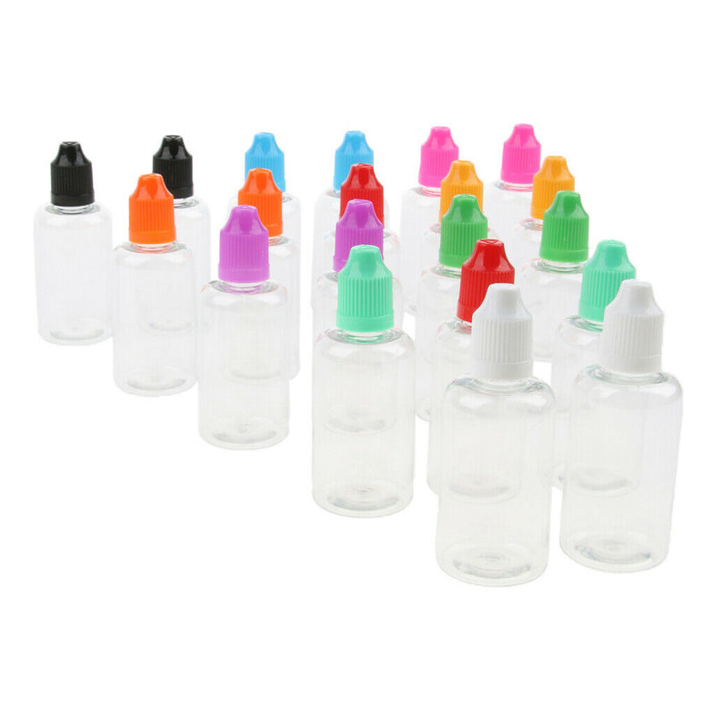 40x Portable Precision Dropper Bottles Juice Liquid Glue Container 50ml