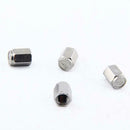 Motorbike 14x12MM Car Gray Wheel Tyre Tire Valve Dust Stem Air Cap Pack of 4