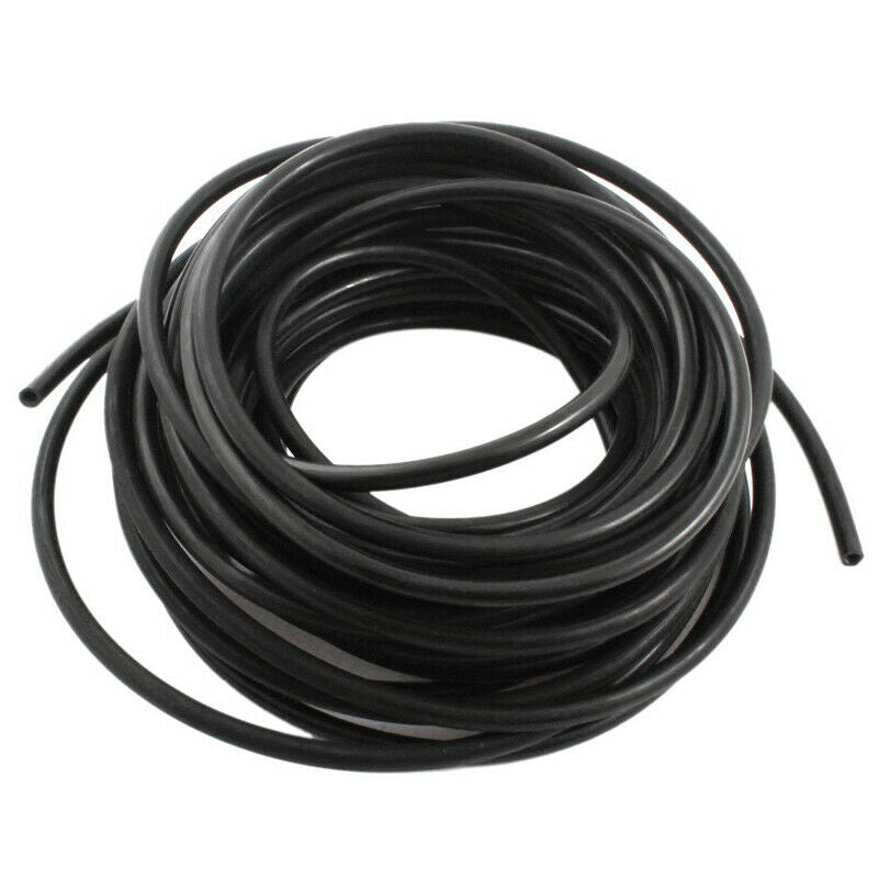 1 roll Pipe Pu Fuel Injection Oil Gasoline Engine Diameter 4X6Mm Black 5M W2Y8
