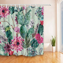 Cactus Flower Shower Curtain Bathroom Waterproof Polyester Shower Curtain L