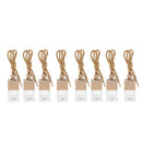 8 Pieces 6ML Car Hanging Perfume Bottle Essential Oil Vials Pendant Decor with