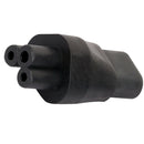 1 X IEC320 C5 To C8 90 Degree Power Supply Extension, Angled