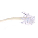 1Pc telephone RJ11 male line to double female jack filter splitter adapter -Q
