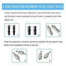 Toilet Seat Screws Nuts & Bolts Metal, Toilet Seat Hinges Screws Fixings Ex