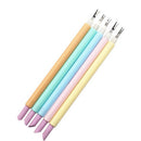 2 in 1 acrylic nail cuticle pusher finger dead skin remover nail scissors tool Z