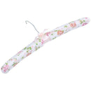 1 Set (5 pcs) Pastoral Floral Print Cotton Padded Cloth Hanger T4D8