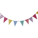 Fabric DIY Wedding Bunting Birthday Ornament Banner Anniversary Hanging OZ
