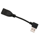 USB 2.0 A Male To Female Angle 90 Degree Extension Adapter Converter Cable