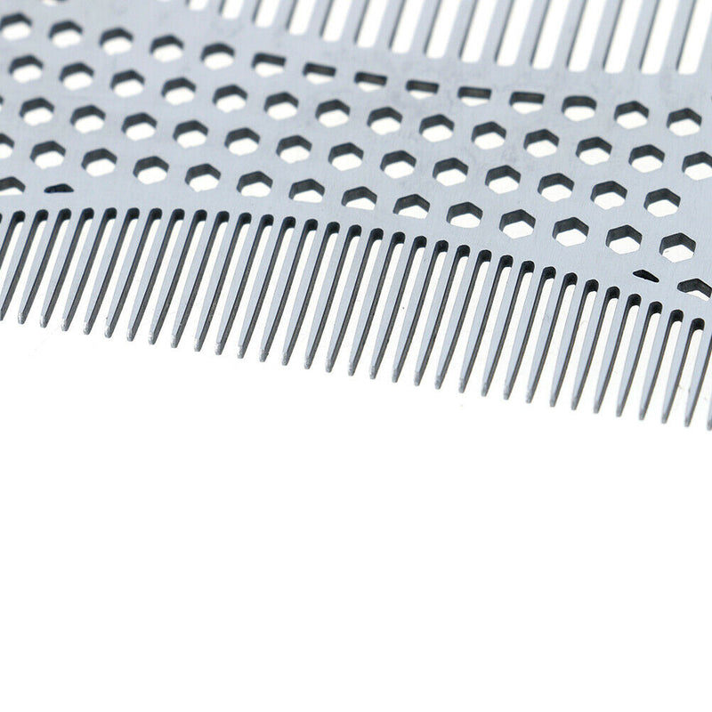 Stainless Steel Comb Beard Comb  Men's Shaving Mustache Brush Facial Hair Brus*