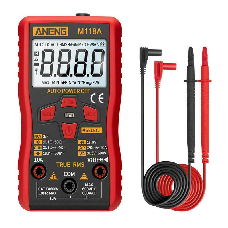 Digital LCD Multimeter Voltmeter Buzzer  Ammeter AC DC Current Circuit