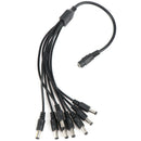 8 Channel Power Cable Splitter Adapter For CCTV Secuirty Camera DC 1 to 8 M Hn