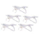 5pcs/set 6mm White Lavalier Lapel Tie Clip Holder for Microphone Replacement