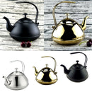 2L Tea Kettle Coffee Pot Steel Stovetop Teapot Stove Teakettles Silvery