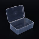New Small Transparent Plastic Storage Box clear Square Multipurpose display S Hn