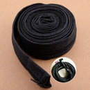 12FT Black Cloth TIG Torch Welding Gun Cable Cover Cowboy Zipper Jacket 3.6Meter