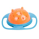 Baby Kid Children Spill-Proof Food Gyro Feeding Bowl Dish 360 degree Rotate lid