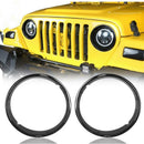 Headlight Bezels Headlight Cover Trim for 1997-2006 Jeep Wrangler TJ, Black