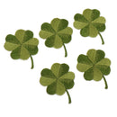 Pack of 5 Embroidered Iron on Patches Badge Cloth Stickers Four Leaf