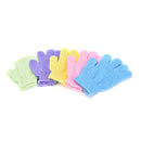 New FashionFive fingers bath gloves nylon bath bath towel strong exfoliating Kw