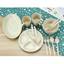 24 Pieces Picnic Camping Outdoor Plastic Reusable Tableware Dishes Set