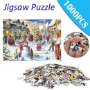 Christmas Snowy Home Large Jigsaw Puzzle Game Toys-1000 Piece Jigsaw Puzzles NEW