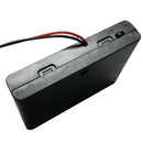 Plastic 6X 1.5V AA Battery Holder Storage Box standard Case with Spring Clip