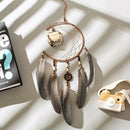 Dream Catcher With Feathers Wooden Owl Wall Hanging Ornament Bedroom Gift Decor